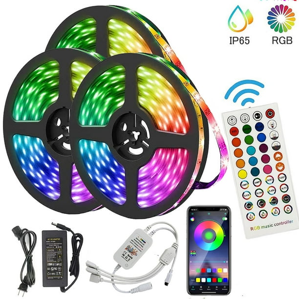 50ft Led Strip Light Waterproof Smart 5050 Rgb Light Strips 900leds Color Changing Tape Lights Music Sync Rope Lights Kit With 40 Keys Ir Remote Control For Party Home Holiday Decoration Walmart Com Aluminum 50w cob led light ₹ 3,935/piece. 50ft led strip light waterproof smart 5050 rgb light strips 900leds color changing tape lights music sync rope lights kit with 40 keys ir remote