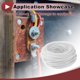 thumbnail image 3 of Cables eléctricos únicos para automóviles, cable de alimentación de 200 pies, blanco, TC, 1 pieza, 22 AWG, 6 conductores, completamente aislado y con chaqueta de tacto suave, universal, 3 of 7