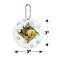 thumbnail image 6 of Elk Diamond Round Luggage ID Tag Card Suitcase Carry-On, 6 of 8