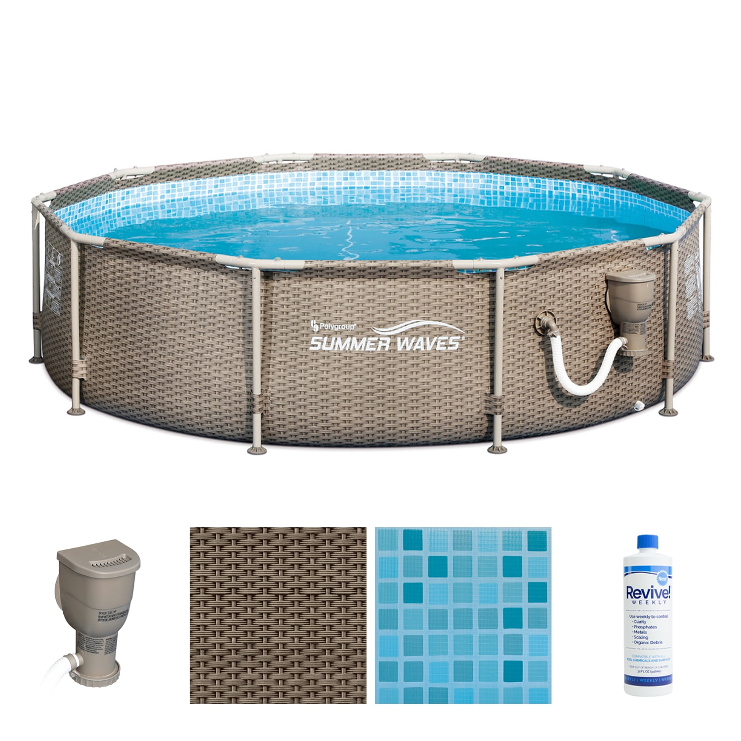 summer waves 16 ft elite frame pool