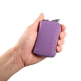 thumbnail image 2 of Unique Bargains Car Key Case Faux Leather Zipper Multifunctional Car Fob Key Case for Auto Remote Key Purple, 2 of 7