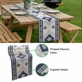 thumbnail image 5 of Blue Beige Boho Table Runner - 70 Inch Long, Kitchen Dining Table Runner Dresser Scarves, Vintage Ethnic Tribal Southwestern Farmhouse Decor for Coffee Tables Wedding Party Banquet, 5 of 8
