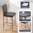 Sanspredet Bar Stools Set of 4 Modern Faux Leather Counter Height Barstools with Back Tall Bar