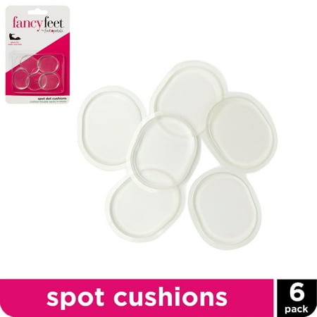 Fancy Feet Spot Dot Gel Cushions - 6 Small, Spot Cushions for High Heels, Boots, Flats and Other Uncomfortable