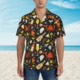 thumbnail image 2 of Fotbe Seafood And Drinks Camisa Hawaiana para Hombre Unisex – Camisa Casual de Verano con Botones de Manga Corta de Algodón y Lino,3X-Large, 2 of 7