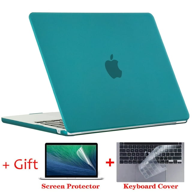 Étui d'Ordinateur Portable le Plus Récent pour Macbook Pro 14 M1 M2 M3 Pro 16 Étui pour Macbook Pro 13 Étuis pour Macbook Air 13 Étui Retina 13 A1502 Étui Mat Sarcelle A2159 A1706 A1989