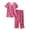 Red-b, variant on Wijhcboe 2025 Women Cotton Pajamas Set Lace Pajama Set Short Sleeve Top Capri Women S Pajamas Set Pants Sleepwear Plus Womens Sleep Set Night Gown Ladies Pajama for Women Gown