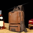 thumbnail image 1 of Amzcrzy Storage and Organization A Bages Vintage Multifunctional Chest Bag Soft Leather Crossbody Shoulder Bag Personalized Student Bag Home Storage Organization and Storage Storage Container, 1 of 9