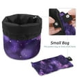 thumbnail image 4 of PhooArto Travel Cosmetic Bags Barrel Makeup Bag, Multifunctional Toiletry Bucket Bags Round Organizer Storage Pocket, Galaxy Purple Butterfly Pattern, 4 of 6