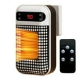 thumbnail image 2 of Ajhhao Plug in Heater, Wall Outlet Electric Space Heater, Small Portable Space Heater with Adjustable Thermostat & Timer & Led Display for Office Bathroom Bedroom Indoor Use, 2 of 6