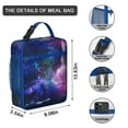 thumbnail image 2 of Cute Astronaut Lunch Bag – Outer Space Rocket Themed Thermal Tote with Planet & Star Constellation Design, Waterproof Bento Cooler for School, Work, Travel, and Hiking, 2 of 5