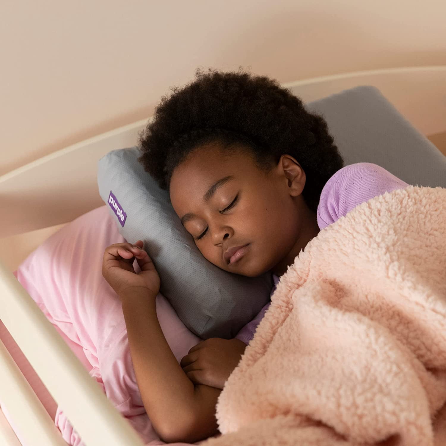 Purple Kid Pillow - Pink - GelFlex Grid - Cool & Breathable
