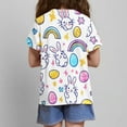 thumbnail image 4 of YABCSAZ Toddler Boy Girl Easter Shirt Summer Casual Loose T Shirts Crewneck Short Sleeve Bunny Outfits Kids Digger Eggs Hunt Tops Cotton Tee Top Blouses Size 11 T, 4 of 7