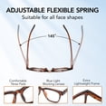 thumbnail image 3 of LotFancy Reading Glasses Blue Light Blocking, Spring Hinge Reader for Women Men, +4.0, 3 Pack, 3 of 8