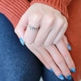 thumbnail image 2 of Rings for Women Silver 316L Stainless Steel DA142 - AAA Grade Cubic Zirconia in Clear, 2 of 6