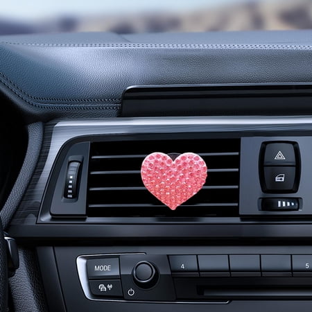 Car Vent Clip Love Heart Universal Cute Air Vent Clip Pink