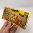 thumbnail image 1 of Billete conmemorativo de oro de Anime Naruto, Sasuke, figura coleccionable, juguetes de Naruto, productos de animación, colecciona tarjetas, regalos Fivean Figuras de anime, 1 of 2