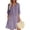 Purple, variant on HAJWOH Women's Floral Embroidered Cotton Linen Maxi Boho Dress Short Sleeve V Neck Dresses Summer Flowy Beach Sundress