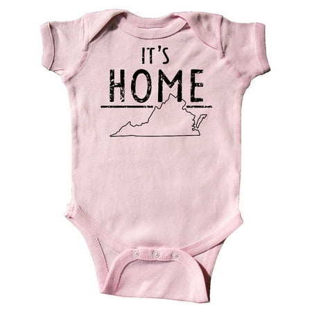 

Inktastic It s Home- State of Virginia Outline Distressed Text Gift Baby Boy or Baby Girl Bodysuit