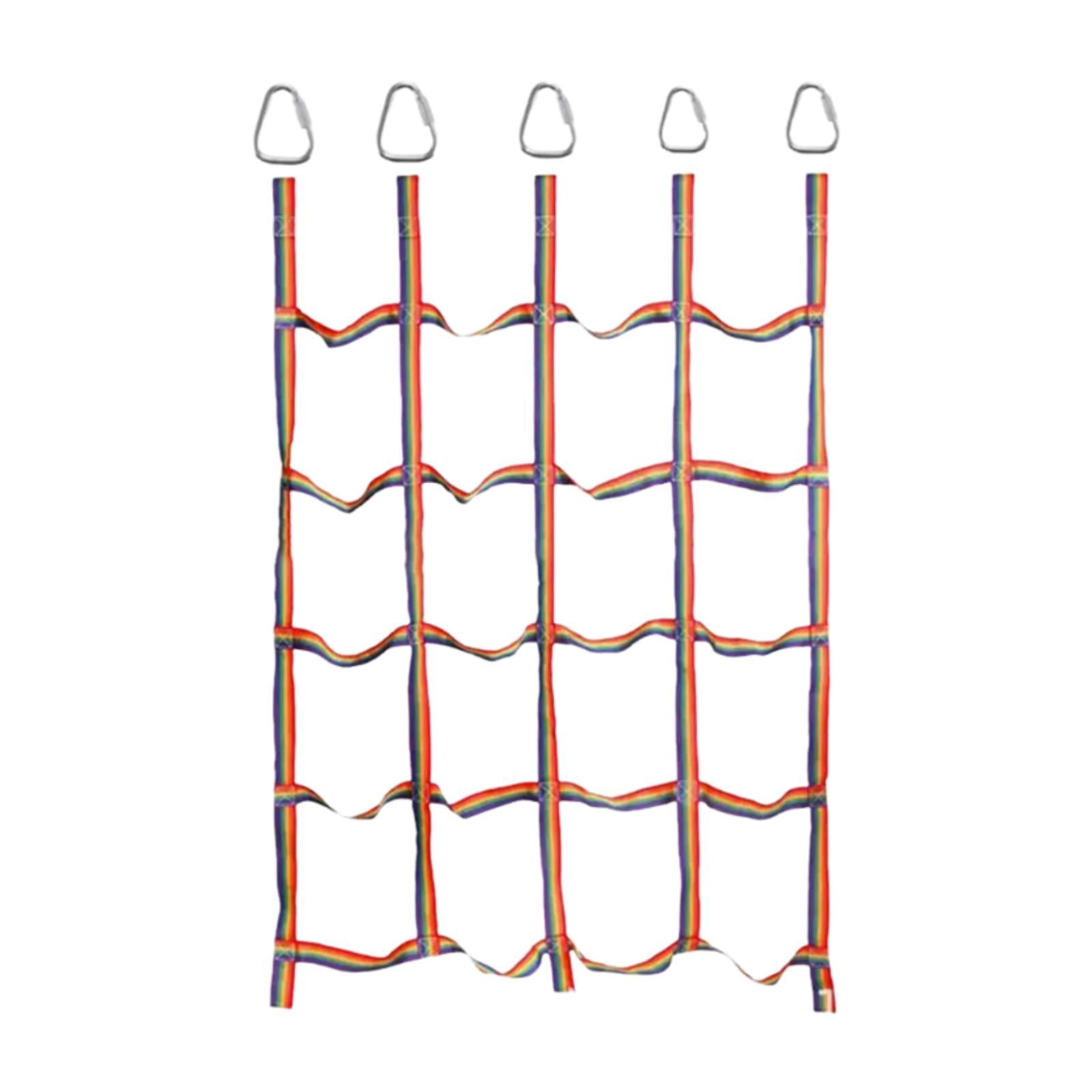 Red De Escalada Para Niños De 2x3 M – Cuerda De Poliamida De 10 Mm Con Malla De 20 Cm, Duradera Y Versátil Para Interior Y Exterior, Ideal Para Patios Y Parques Infantiles