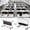 White 47in, 2-piece set, variant on Vakiorn 2 Pack 47" Foldable Training Table Rolling Desk Lockable Silent Wheels