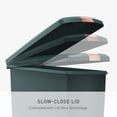 thumbnail image 4 of 40 Liter / 10.6 Gallon Hybrid Slim Kitchen Step Trash Can with Secure Slide Lock, Hunter Plastic, 4 of 6