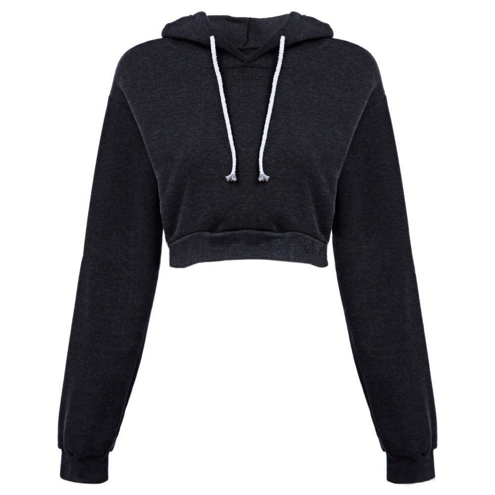 cropped hooded jumper