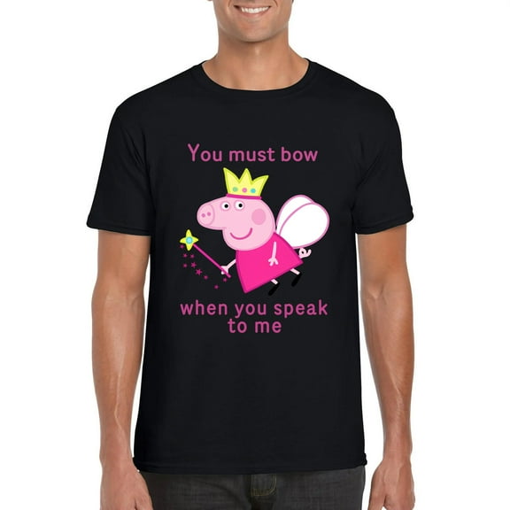 Princess Peppa Pig You Must Bow To Me Funny Cartoon Tee Unisex T-Shirt