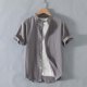 thumbnail image 5 of Camisetas de Manga Larga para Hombre Algodón Europa América Estilo Cuello de Soporte Boca Abierta Camisa de Manga Corta, Blusa de Poliéster Unisex, 5 of 6