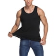 thumbnail image 2 of Men's Bamboo Rayon Undershirts Tank Tops Crew Neck Stretchy Tank Shirts, 2 of 5