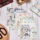 thumbnail image 3 of 100 hojas de papel decorativo para manualidades con encaje, 50 estilos, 14 x 10 cm, diseño de flores vintage, bloc de papel para álbumes de recortes, 3 of 9