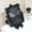 Black, variant on New double-shoulder bag leisure travel bag fashion personality female backpack trend cool PU leather owl women's hot-selling shoulder bag school
