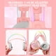 thumbnail image 4 of Auriculares de juegos ONIKUMA, Plug and Play, Luces RGB de colores, Micrófono cancelador de ruido, Esponja respirable, Controlador de 50 mm, Diseño ergonómico ligero, Compatible con PC, PS4,, 4 of 7