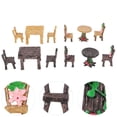 thumbnail image 6 of Raindrops 4Sets Miniature Table Chairs Small Garden Ornaments for Diy Decoration and, 6 of 8