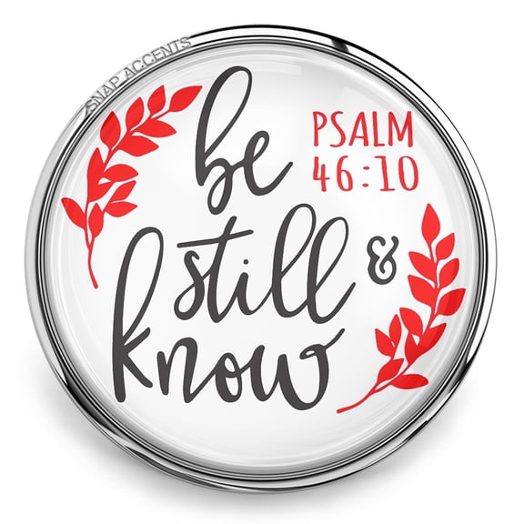 Choose Color | Bible Verse Snap Jewelry Ginger Charm Button, For Interchangeable DIY Customizable Accessories