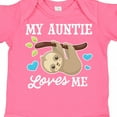 thumbnail image 4 of Inktastic My Auntie Loves Me with Sloth and Hearts Boys or Girls Baby Bodysuit, 4 of 5