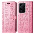 thumbnail image 3 of Funda Cartera FOXDOCK para Honor 200 Lite , Flip PU con Relieve de Gatos y Perros, Tarjetero y Soporte, 3 of 6