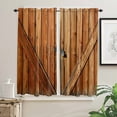 thumbnail image 4 of Barn Door Retro Curtains For Living Room Kitchen Curtain Bedroom Decorative Window Treatments Home Drapes, 4 of 7