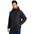 thumbnail image 3 of Weilanxin Men's Puffer Jacket Hooded Sherpa Lined Water Resistant Windproof Insulated Jacket Warm Winter Puffy Coat, 3 of 11