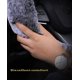 thumbnail image 4 of 3pcs Set Womens Winter Fashion Wool Fur Soft Furry Steering Wheel Covers-gray Blue Fluffy Handbrake Cover Gear Shift Cover Fuzz Warm Non-slip Car Deco, 4 of 5