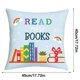 thumbnail image 3 of Reading Theme Pillow Covers Letter Printed Cushion Cases Decorative Throw Pillow Covers For Living Room Sofa Bedroom Home Decoration, 3 of 9