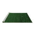 thumbnail image 2 of Ahgly Company Machine Washable Indoor Round Abstract Emerald Green Contemporary Area Rugs, 8' Round, 2 of 4