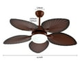 thumbnail image 2 of 2" Palm Island Bali Ceiling Fan, Outdoor Ceiling Fan Remote Control with 5 Oil Brushed Bronze Palm Leaf, Farmhouse Ceiling Fan for Living Room/Dining Room/Hall, 2 of 9