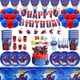 thumbnail image 2 of Decoración para fiesta de cumpleaños de Spiderman, globos para niños, vajilla, suministros, telón de fondo, pancarta, vasos de papel desechables, platos, regalo para bebés, 2 of 5