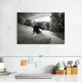 thumbnail image 6 of Elephant Stock Snow Skiing Wall Art - Horizontal Canvas Wall Art - Living Room Wall Decor - Sports Canvas - Black And Gray Decor - 12" x 8", 6 of 7