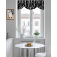 thumbnail image 5 of Halloween Skull Tie Up Valances Curtain, Adjustable Kitchen Sport Yoga Skeleton Valances for Windows Decor, Rod Pocket Short Curtains Set for Bedroom/Bathroom, 60"x18", 5 of 8