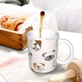 thumbnail image 3 of Yiaed Bulldog Face Print Ceramics Coffee,Large Handle Design,Extra Large Tea and Coffee Cup for Office and Home Mugs, 3 of 6