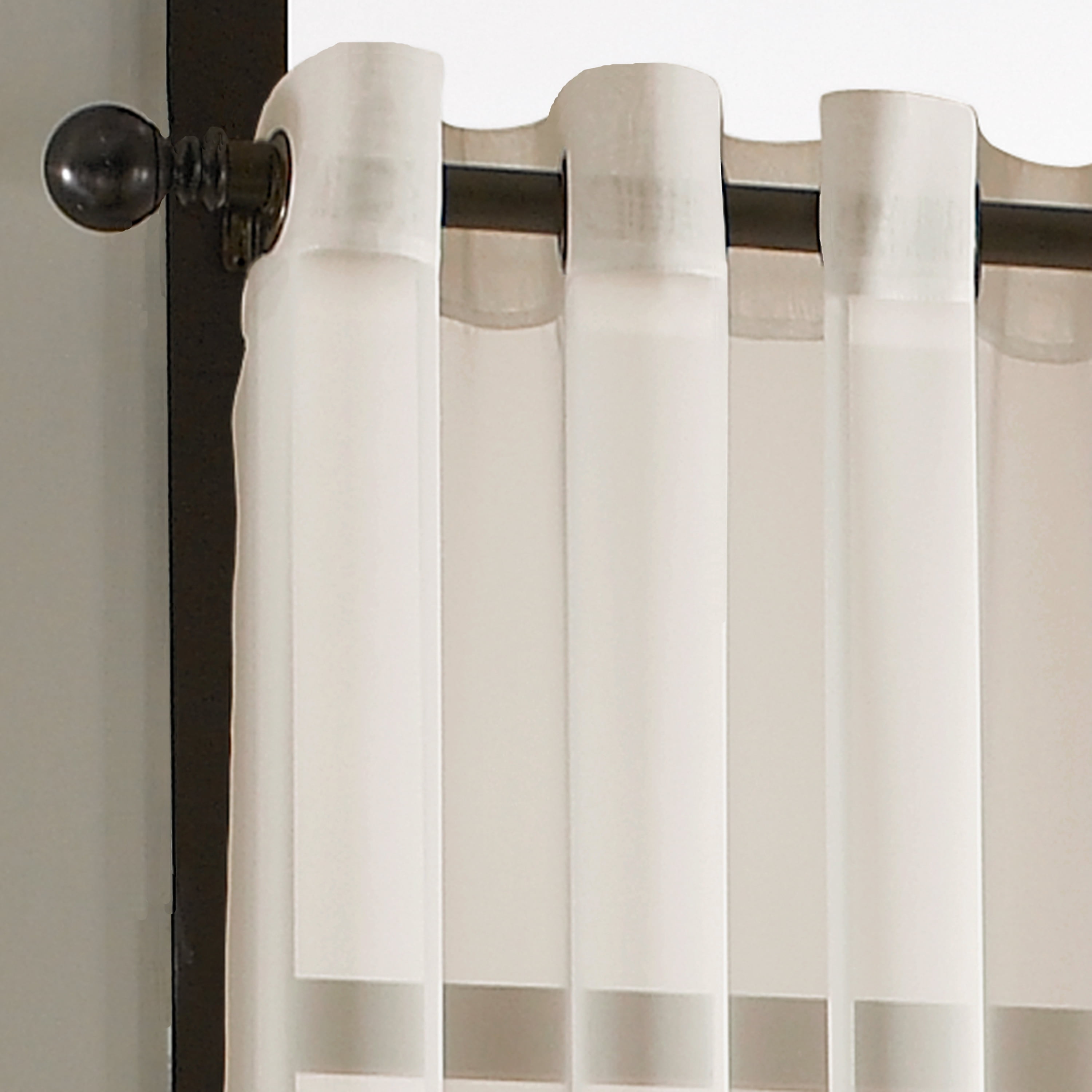 Curtainworks Soho Voile Grommet 95" , Oyster, Adult