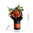 thumbnail image 3 of FastXmas Artificial Fall Flowers Bouquet, Halloween Fall Pumpkin Flower Arrangements Decor for Home Wedding Bouquets Kitchen Table Vase Centerpieces Halloween Party Autumn Decoration, 3 of 6