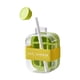thumbnail image 3 of 2 en 1 Bandeja Hielo Cubitos Con Fabricante Paja (500 Ml) Verde, 3 of 4